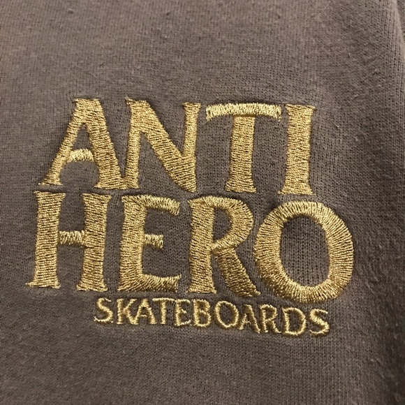 SIZE MEDIUM•ANTIHERO SKATEBOARDS•GREY•HOODIE - Picture 2 of 5